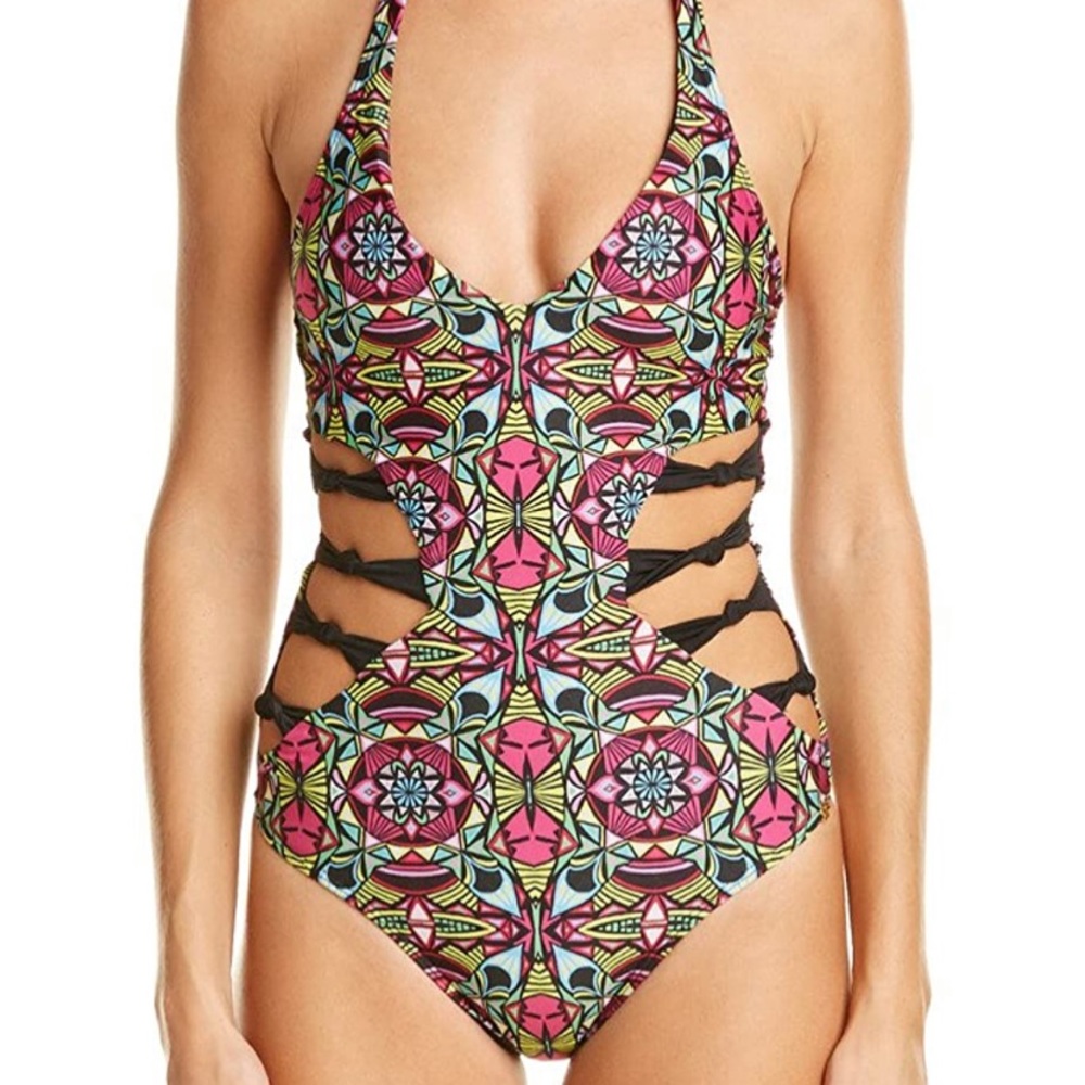 Pily Q one piece NWT and bag